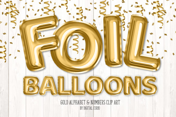 Download Gold Foil Balloon Alphabet Clipart - Art Collection