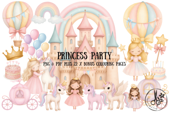 Download Princess Party Bundle - Png &amp; Pdf - Art Collection