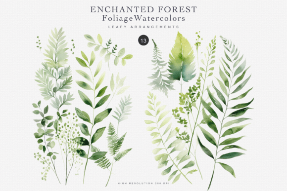 Download Watercolor Forest Foliage Clipart - Art Collection