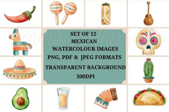 Download Mexican Watercolor Clipart - Art Collection